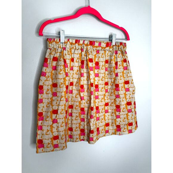 Matilda Jane Skirt Orange Pink "One of a Kind" Dot Graphic Print Cotton - Picture 3 of 8